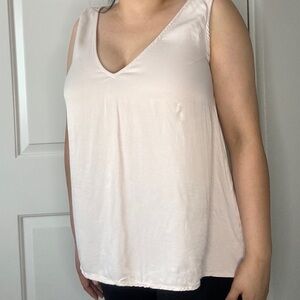 Johnny Was Tan Asymmetrical Sleeveless Camisole